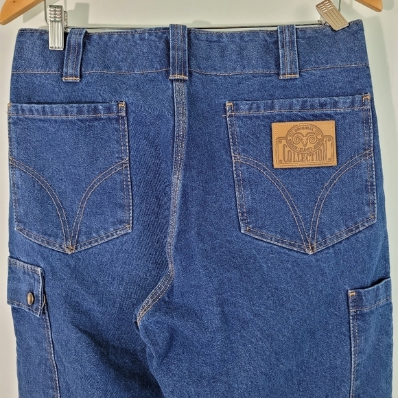 Krahe Zunft European Blue High Rise Double Front Zip Skinny Cargo Jeans Size W31 - Picture 6 of 10